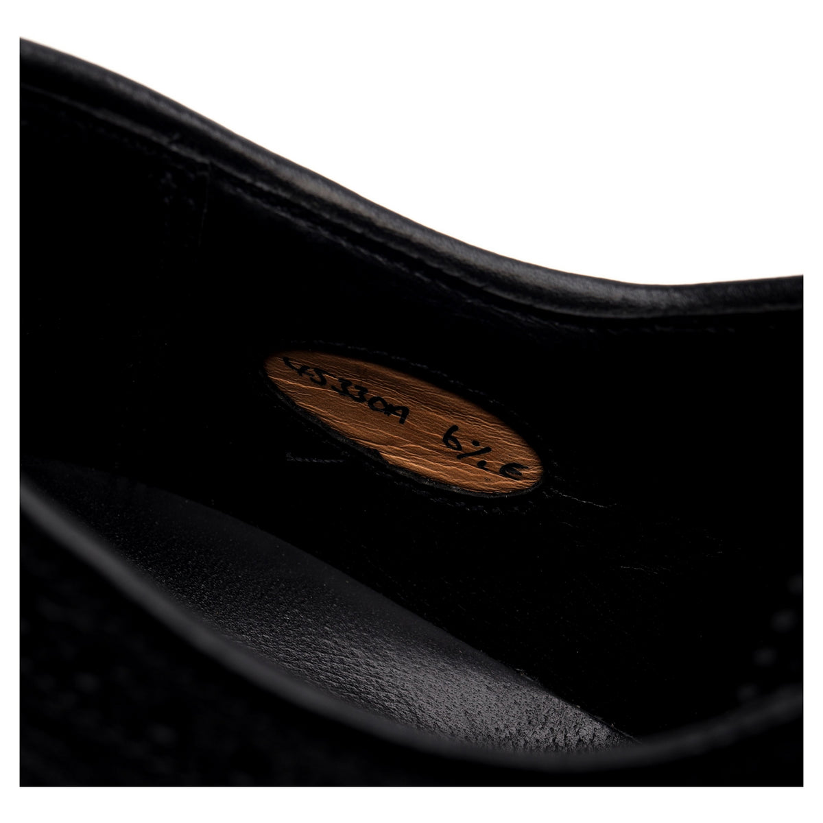 &#39;Henry&#39; Black Grain Leather Derby Brogues UK 6.5 E