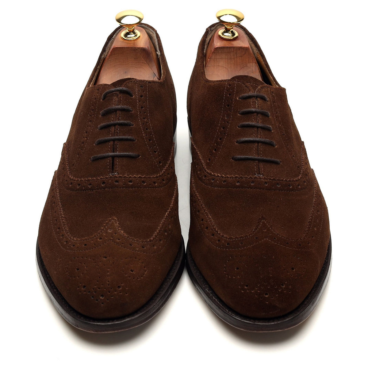 &#39;Albert&#39; Brown Suede Oxford Brogues UK 9 G