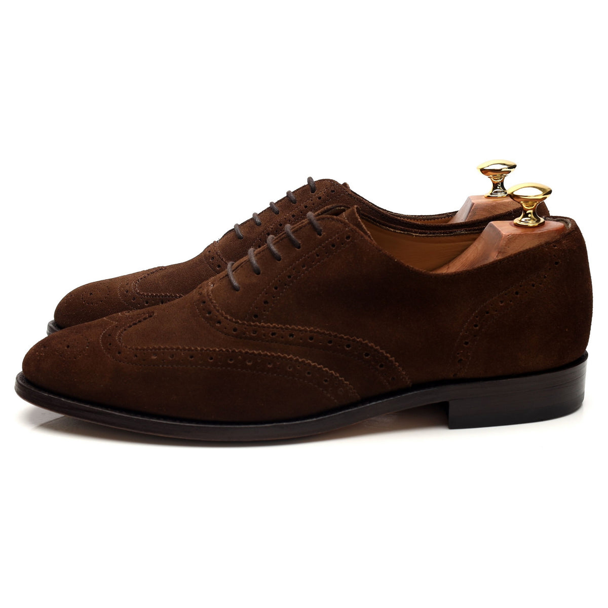 &#39;Albert&#39; Brown Suede Oxford Brogues UK 9 G