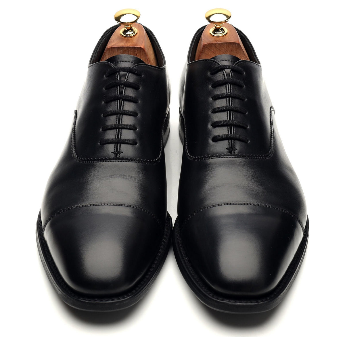 &#39;Pamington&#39; Black Leather Oxford UK 9.5 F