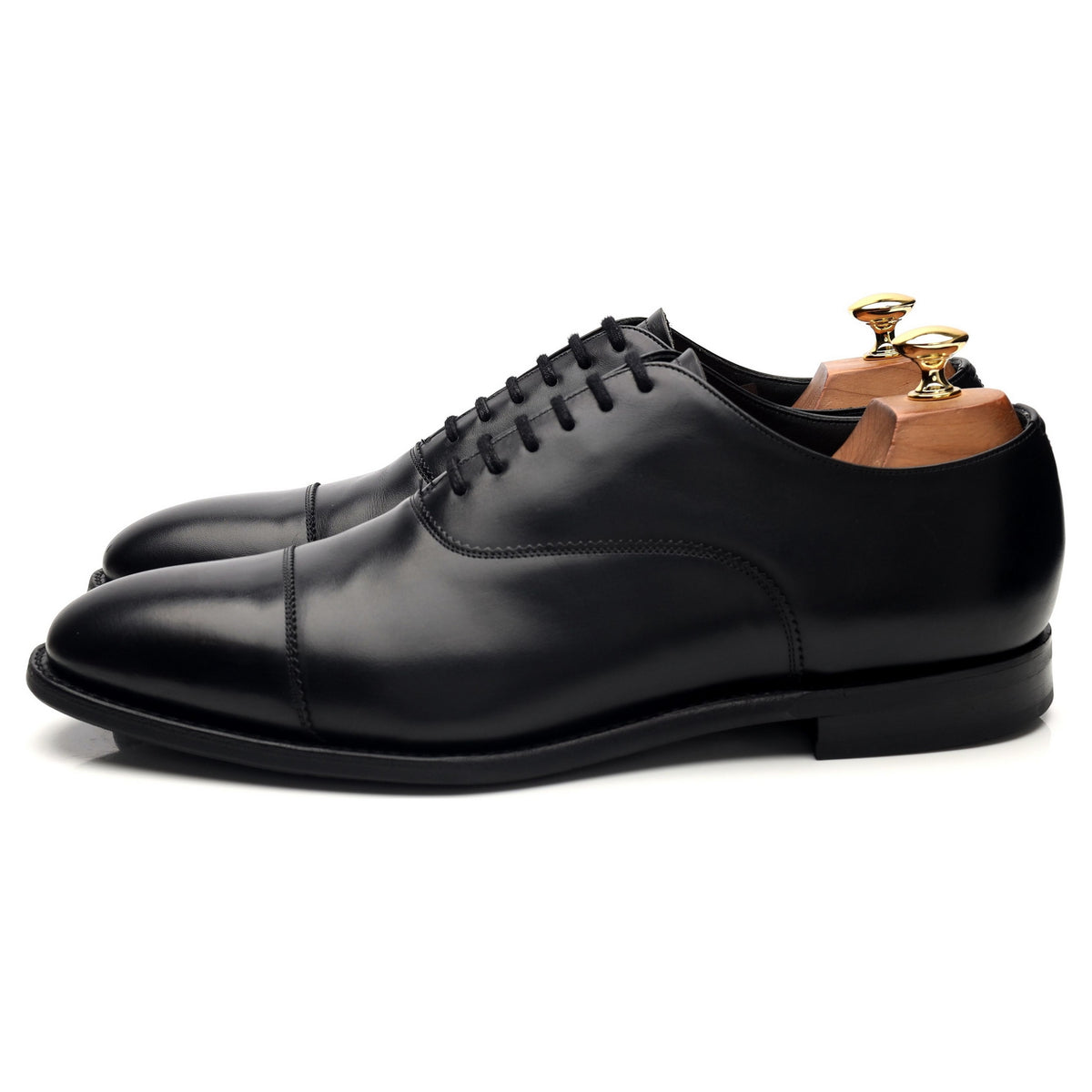 &#39;Pamington&#39; Black Leather Oxford UK 9.5 F