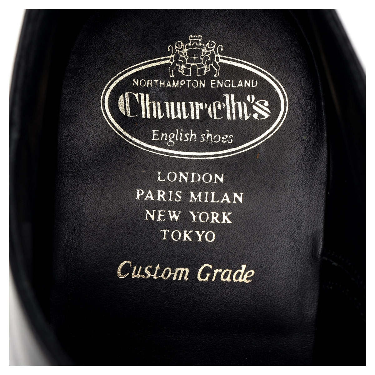&#39;Pamington&#39; Black Leather Oxford UK 9.5 F