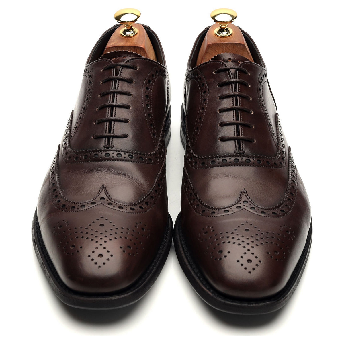 &#39;Parkstone&#39; Brown Leather Oxford Brogues UK 9.5 F