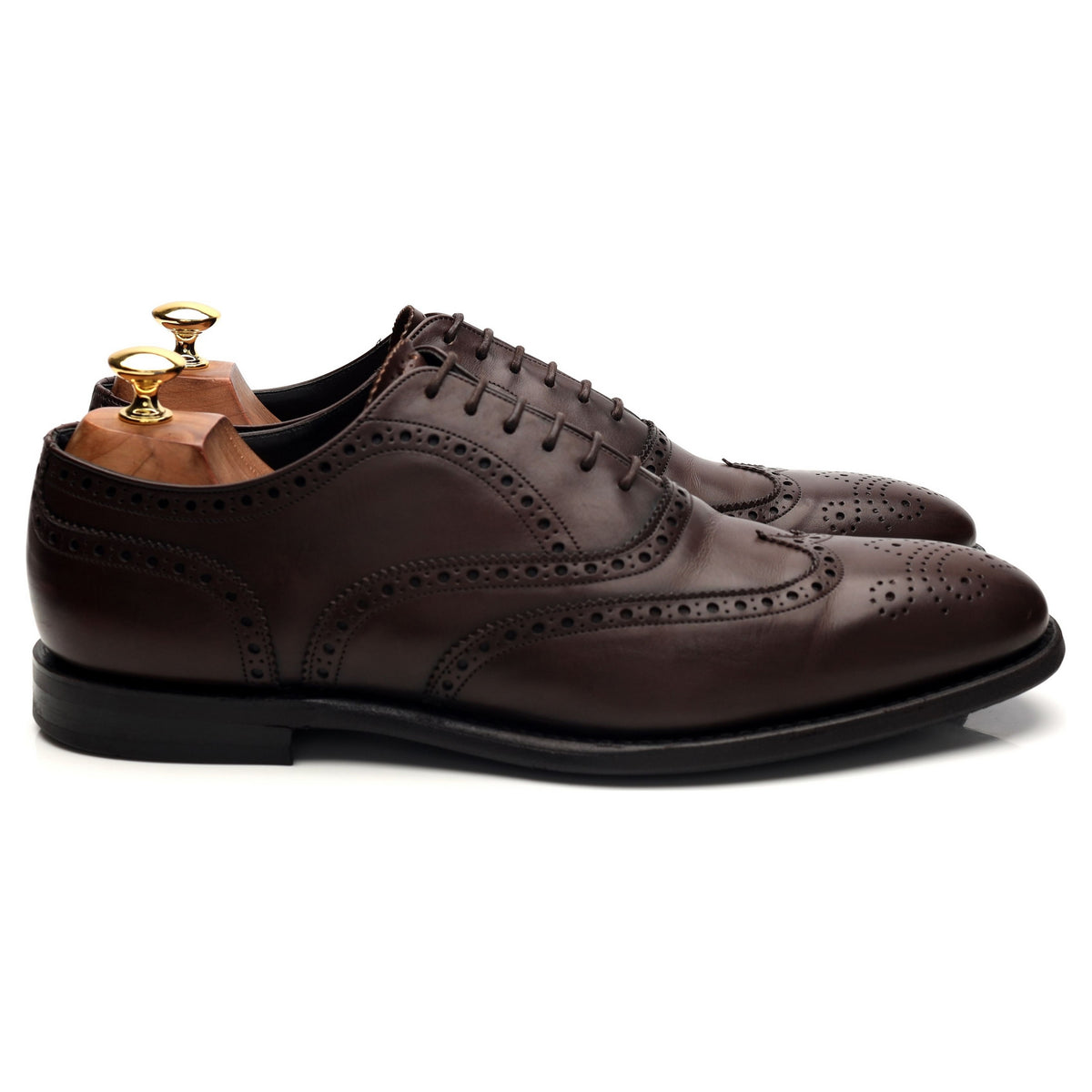 &#39;Parkstone&#39; Brown Leather Oxford Brogues UK 9.5 F