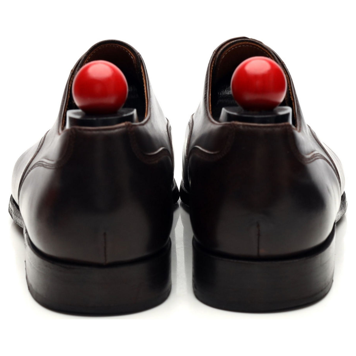 &#39;Magnolia&#39; Dark Brown Museum Leather Oxford UK 9 E
