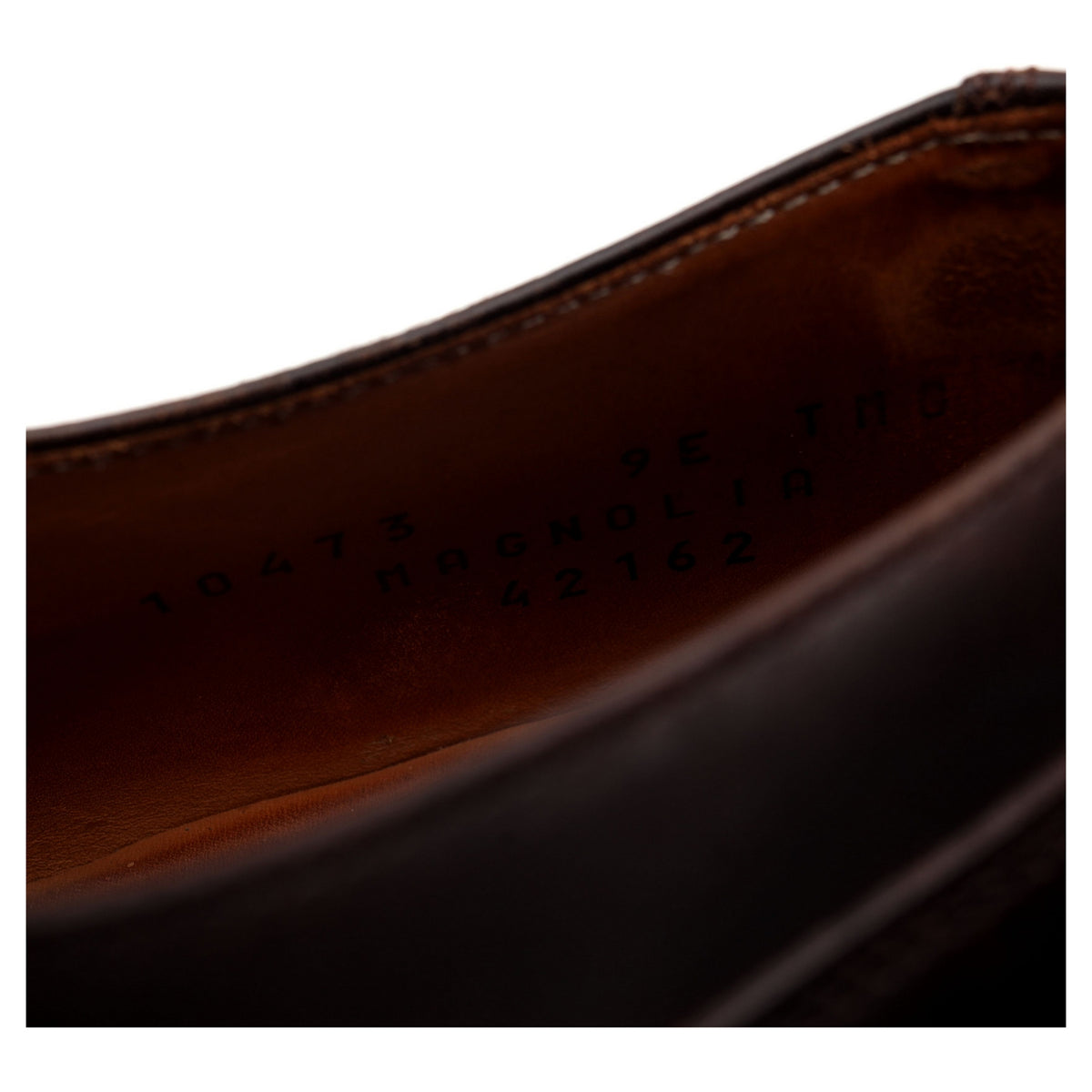 &#39;Magnolia&#39; Dark Brown Museum Leather Oxford UK 9 E