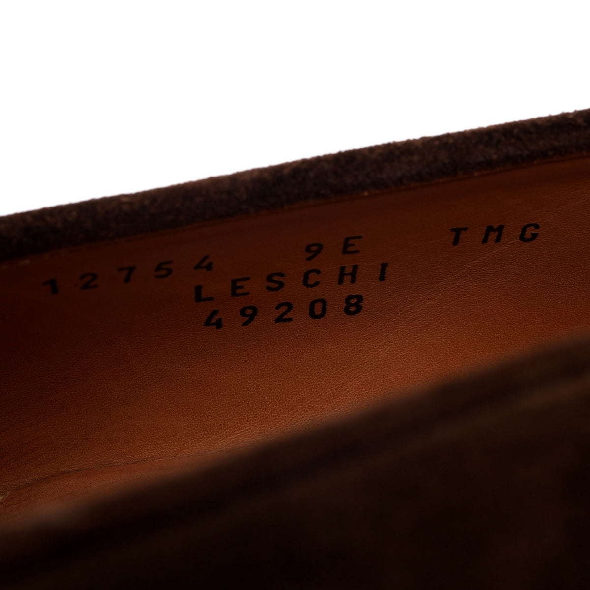 &#39;Leschi&#39; Dark Brown Suede Tassel Loafers UK 9 E