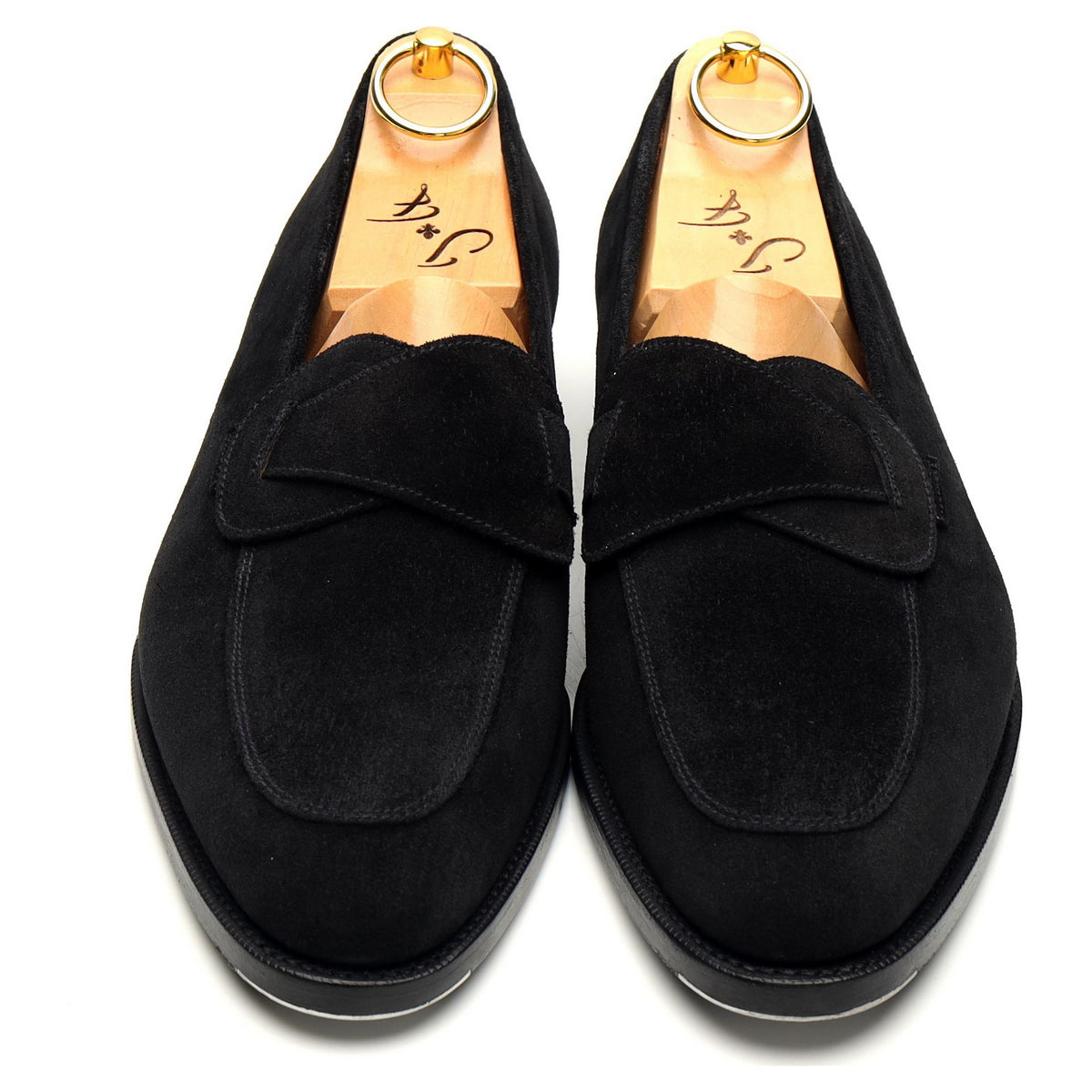 &#39;Meridian&#39; Black Suede Butterfly Loafers UK 9 E