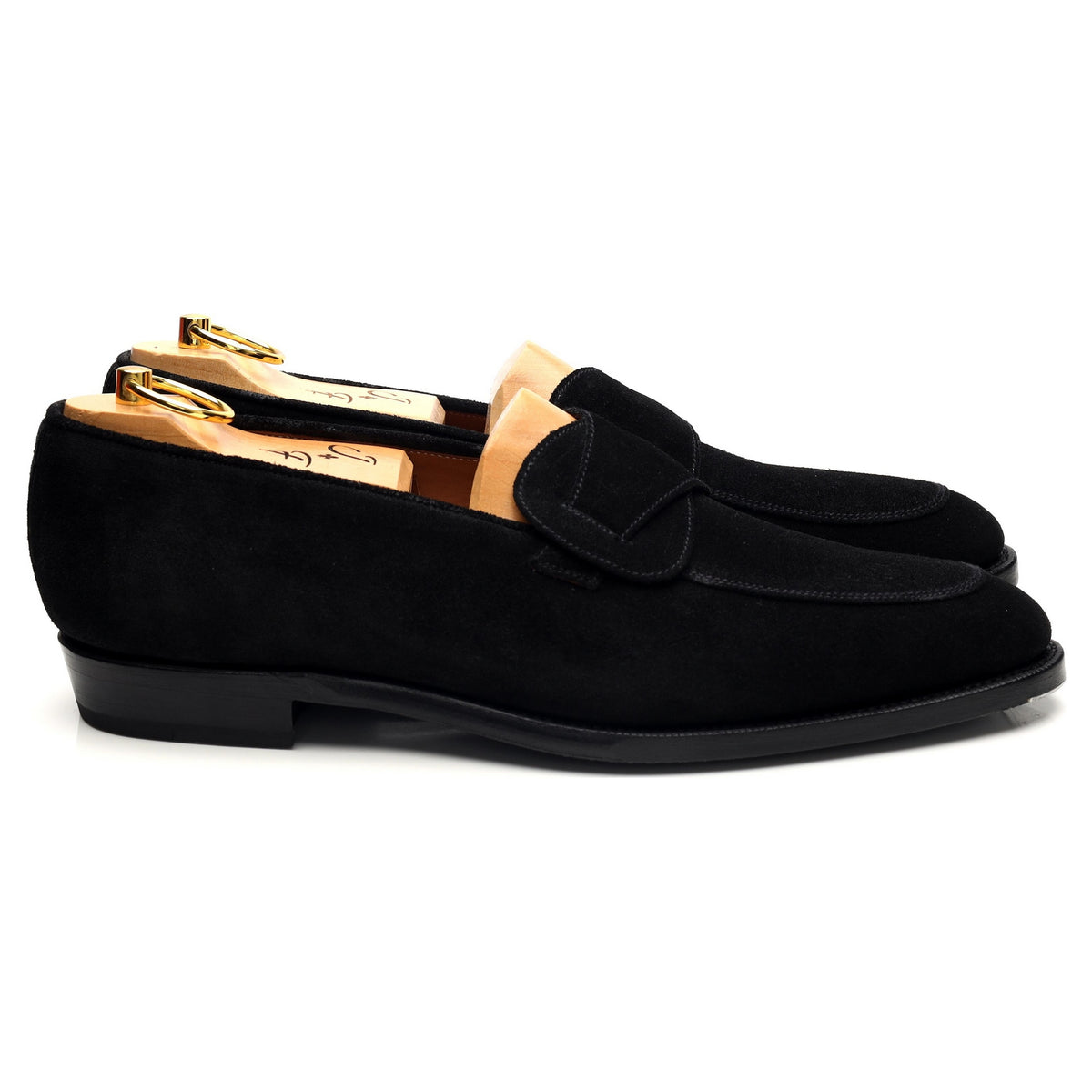 &#39;Meridian&#39; Black Suede Butterfly Loafers UK 9 E
