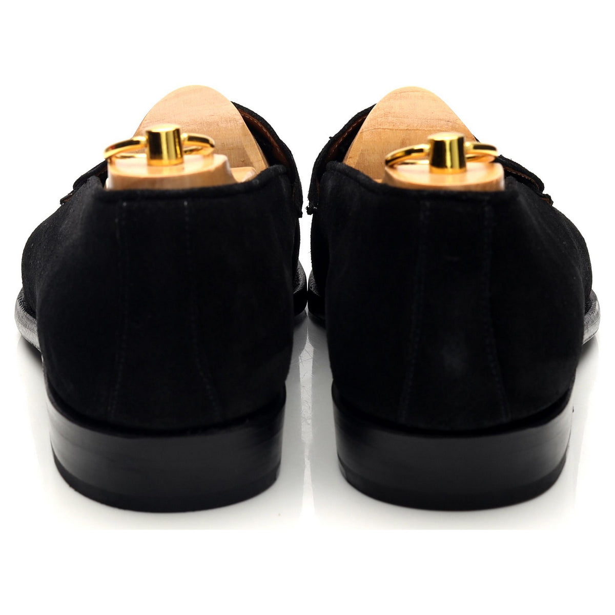 &#39;Meridian&#39; Black Suede Butterfly Loafers UK 9 E