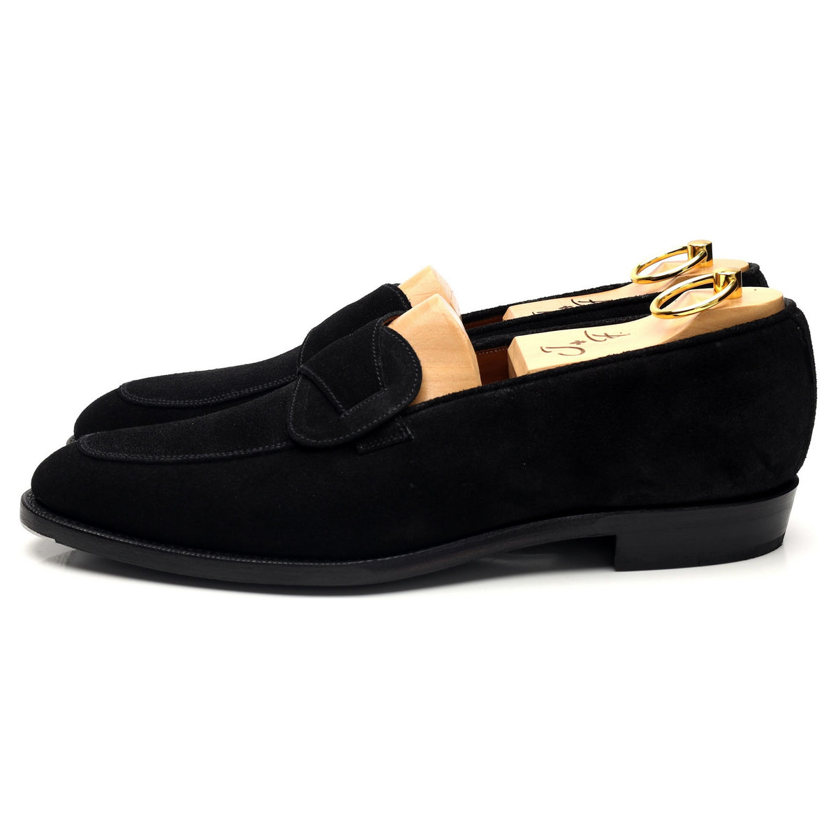 &#39;Meridian&#39; Black Suede Butterfly Loafers UK 9 E
