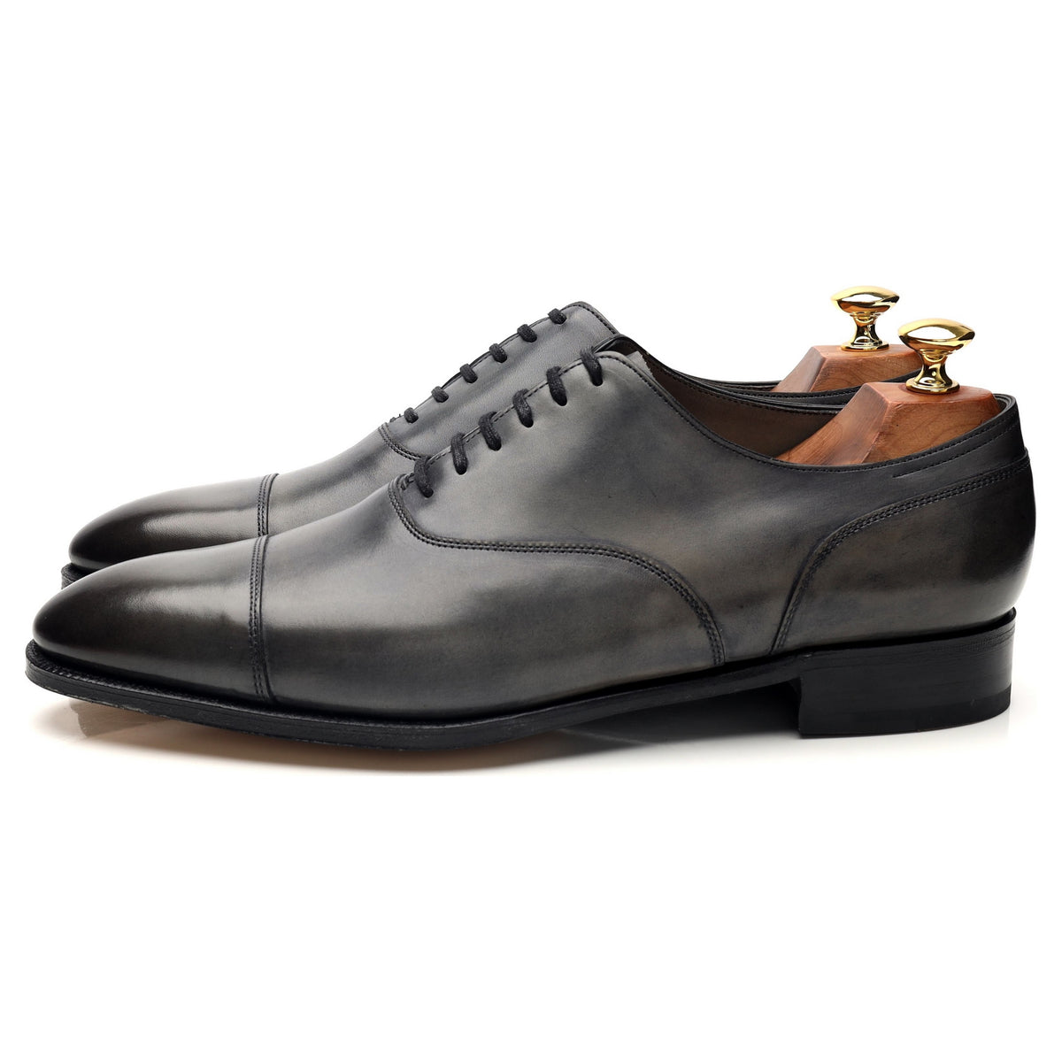 &#39;Alford&#39; Dark Grey Leather Oxford UK 9.5 E