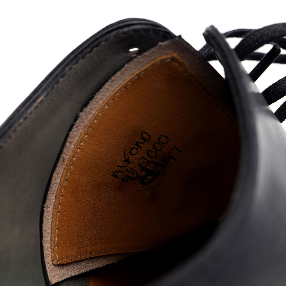 &#39;Alford&#39; Dark Grey Leather Oxford UK 9.5 E