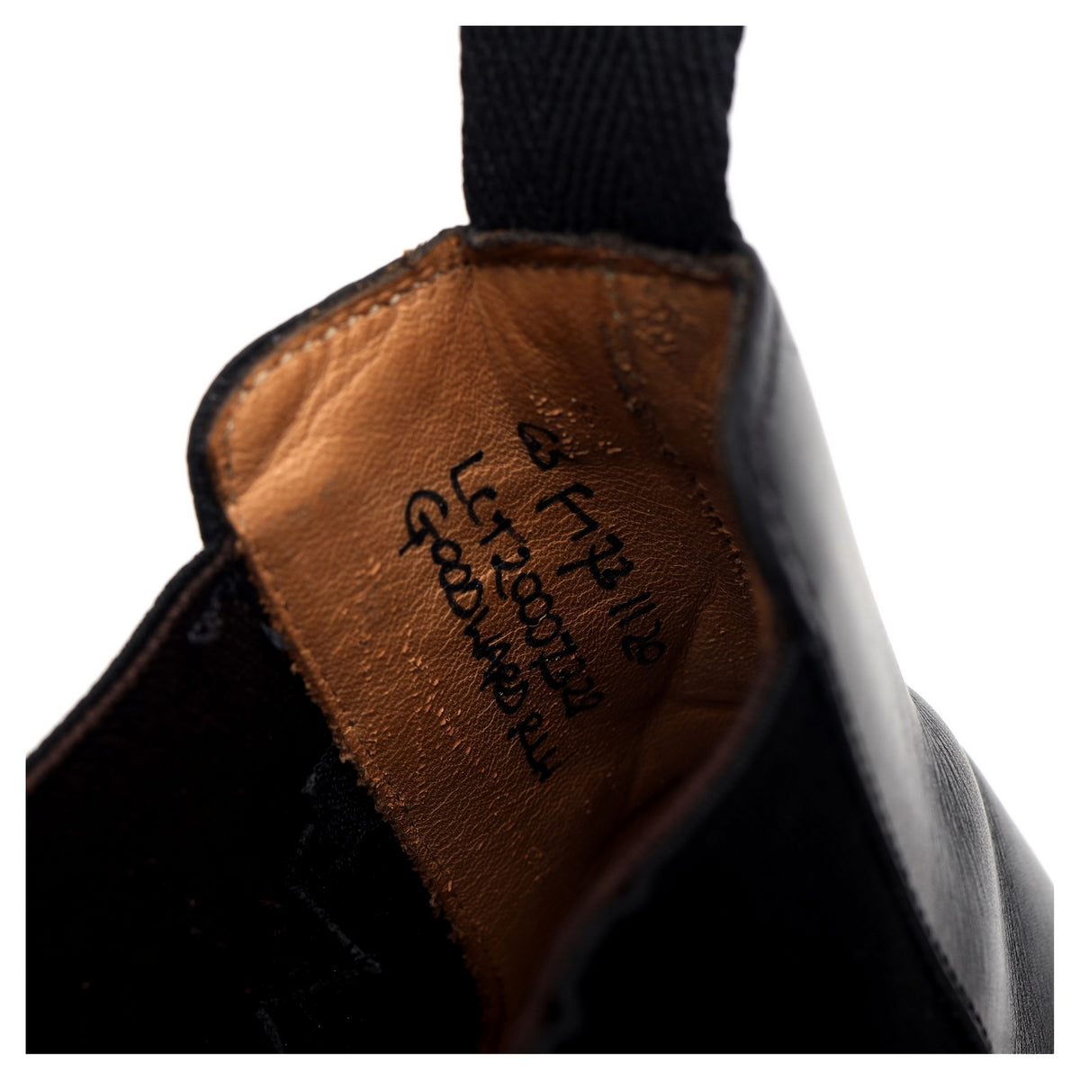 &#39;Goodward&#39; Black Leather Chelsea Boots UK 6.5 F