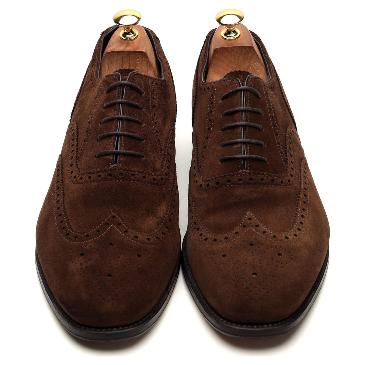 Loake &#39;Richmond&#39; Brown Suede Oxford Brogues UK 10 G