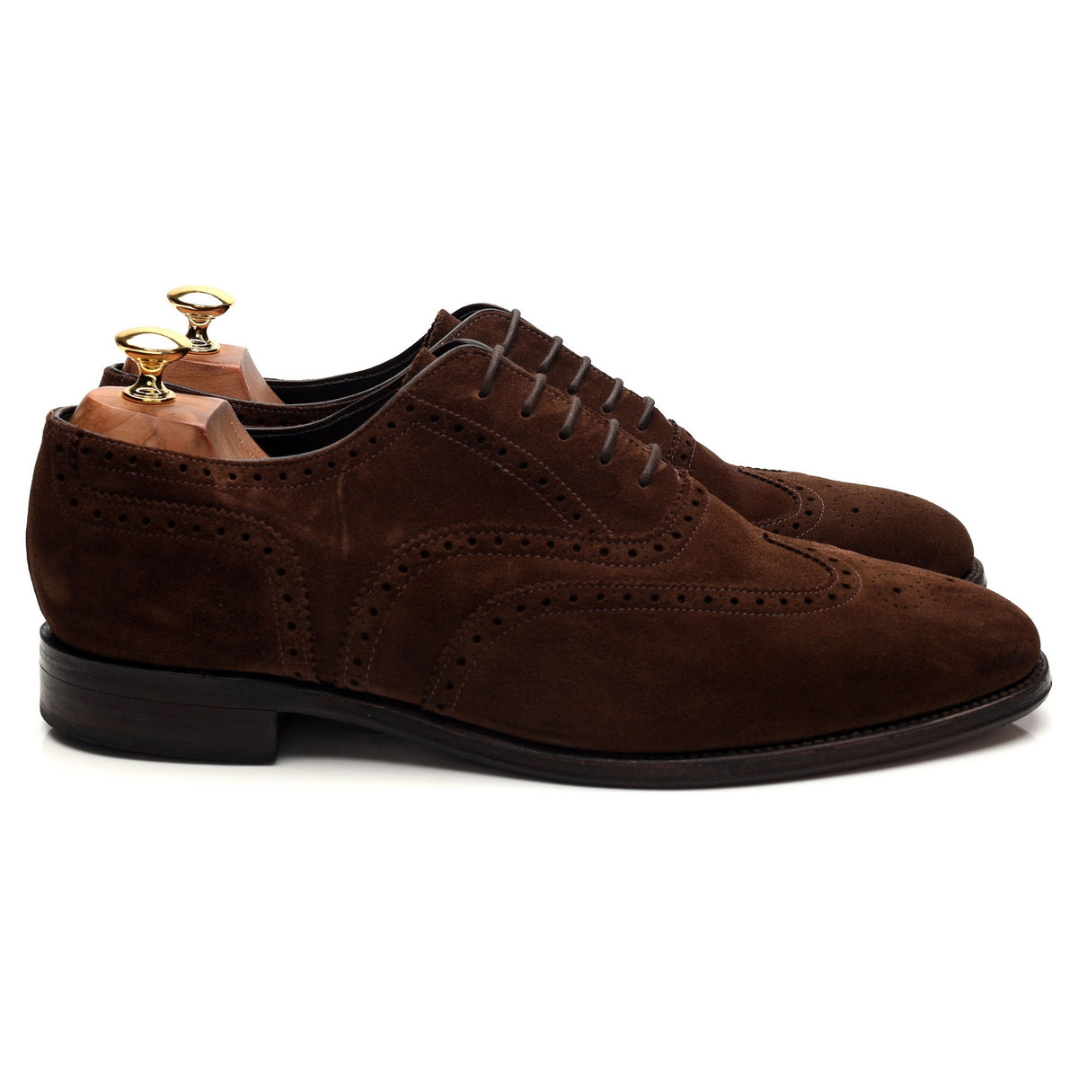 Loake &#39;Richmond&#39; Brown Suede Oxford Brogues UK 10 G