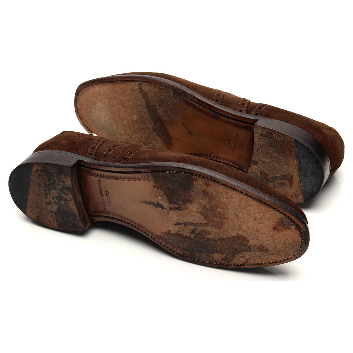 Loake &#39;Richmond&#39; Brown Suede Oxford Brogues UK 10 G