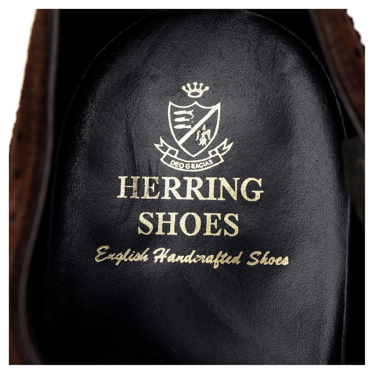 Loake &#39;Richmond&#39; Brown Suede Oxford Brogues UK 10 G
