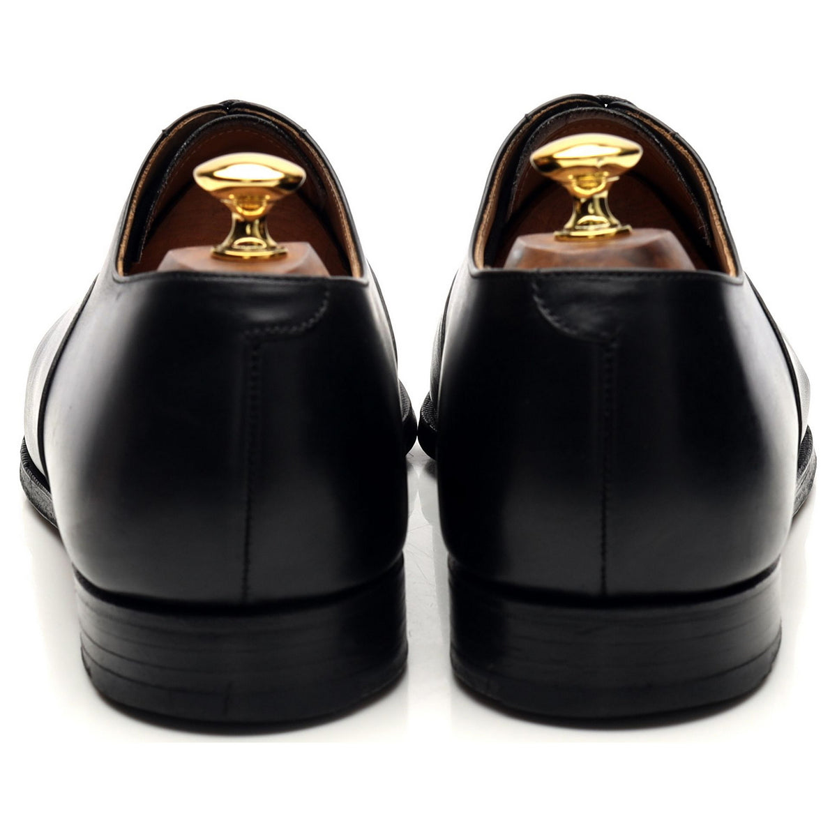 &#39;Connaught&#39; Black Leather Oxford UK 10 E