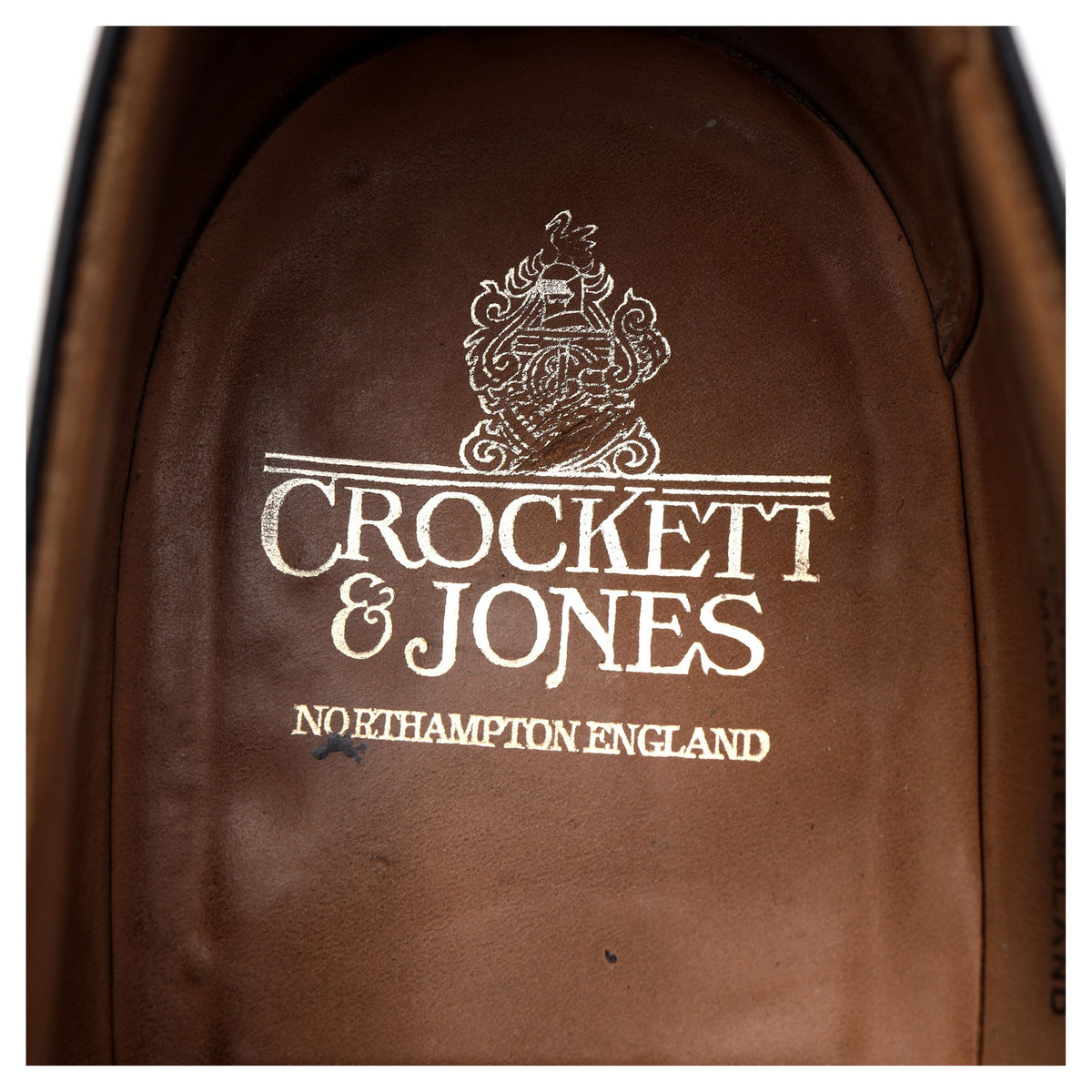 &#39;Connaught&#39; Black Leather Oxford UK 10 E