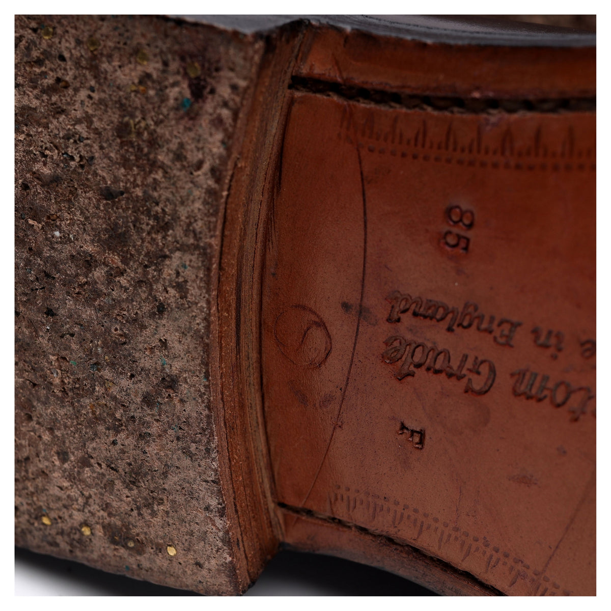 &#39;Grafton&#39; Burgundy Cordovan Leather Derby Brogues UK 8.5 F