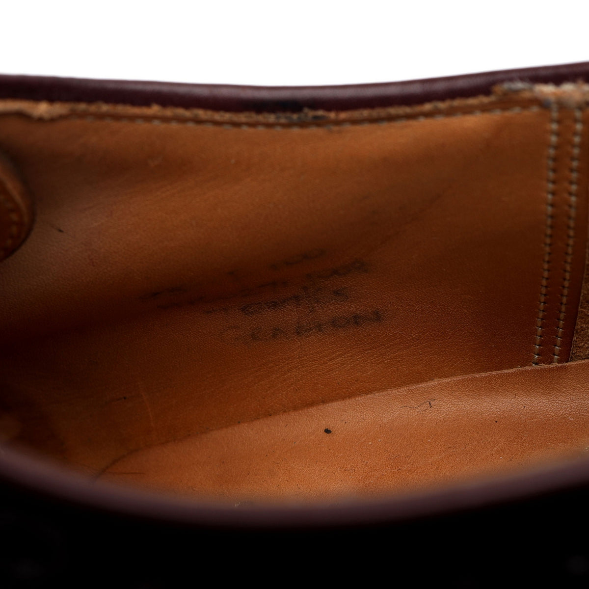 &#39;Grafton&#39; Burgundy Cordovan Leather Derby Brogues UK 8.5 F