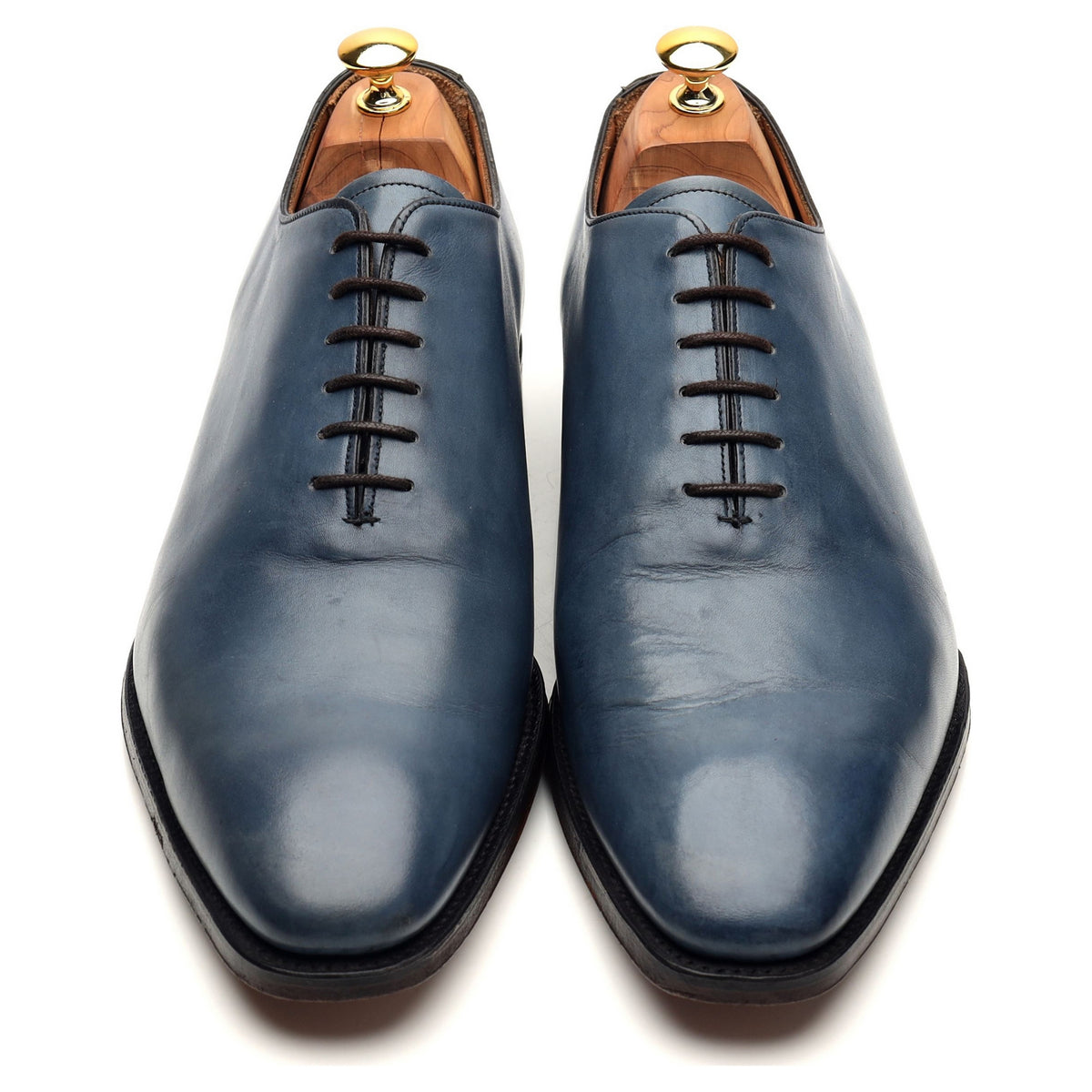 &#39;Berkeley II&#39; Blue Leather Wholecut Oxford UK 11 F