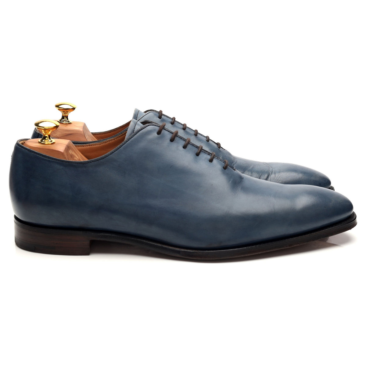 &#39;Berkeley II&#39; Blue Leather Wholecut Oxford UK 11 F