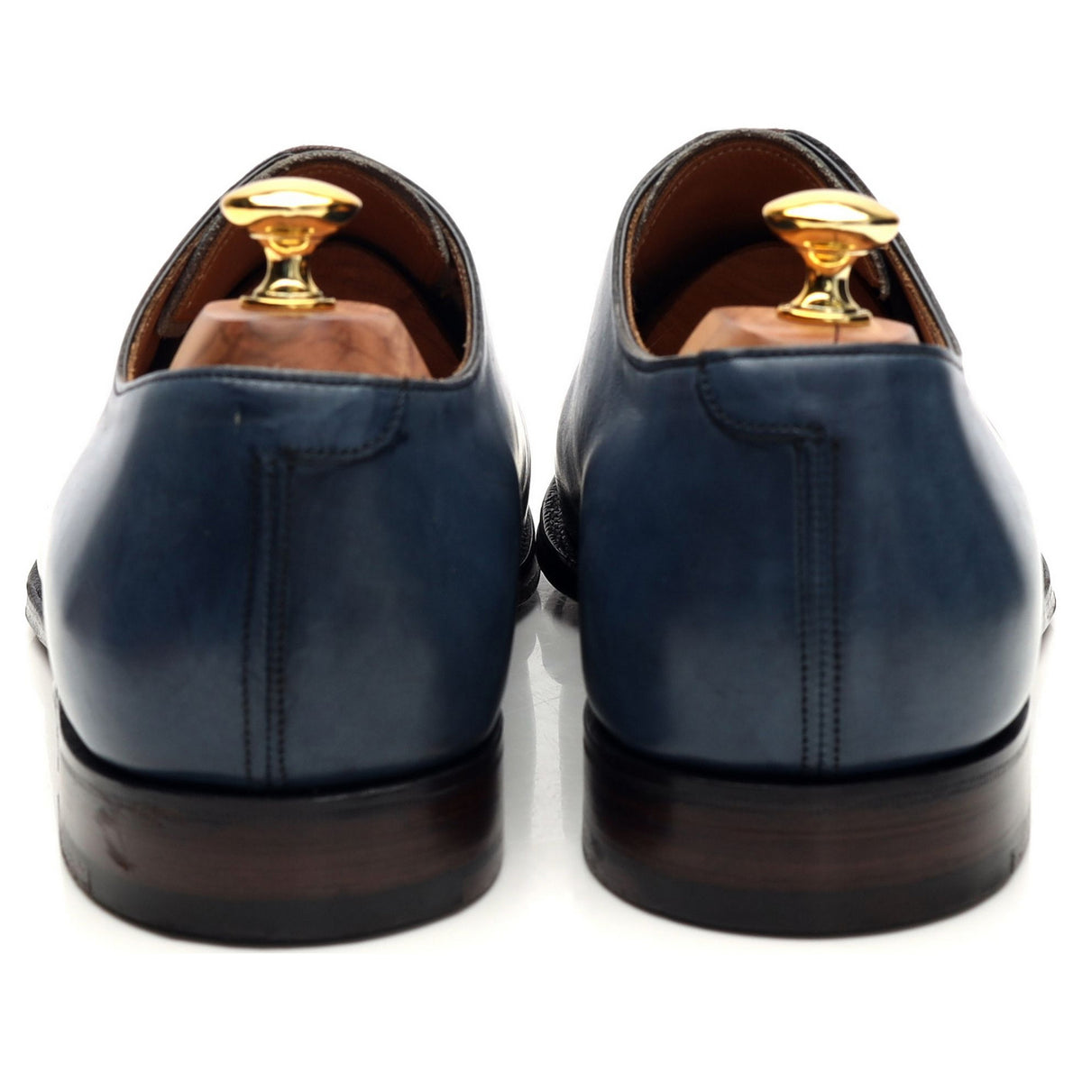 &#39;Berkeley II&#39; Blue Leather Wholecut Oxford UK 11 F