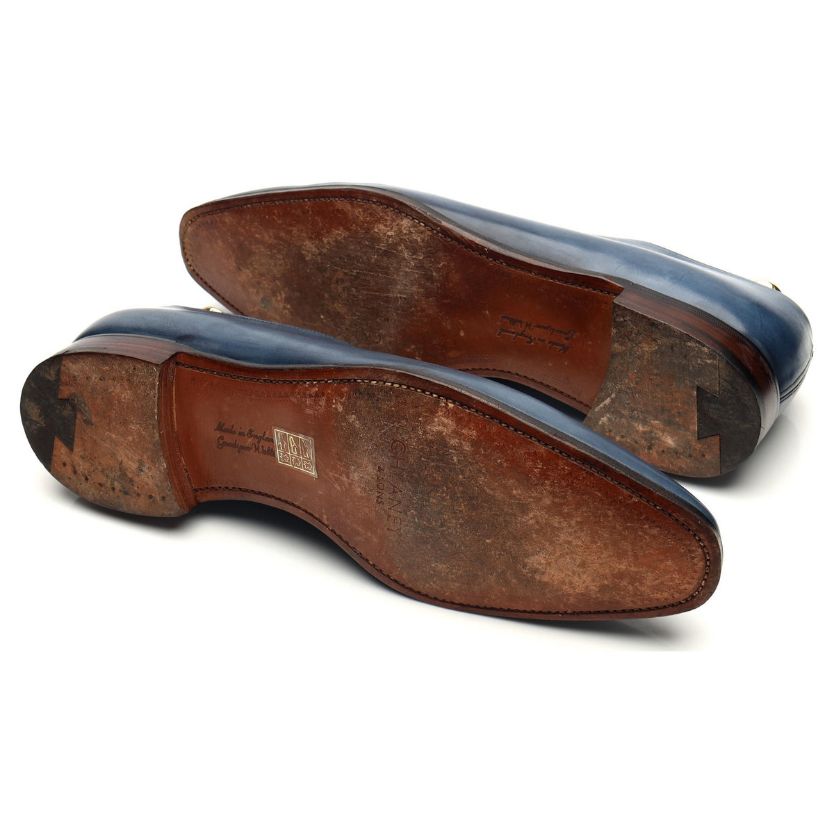&#39;Berkeley II&#39; Blue Leather Wholecut Oxford UK 11 F