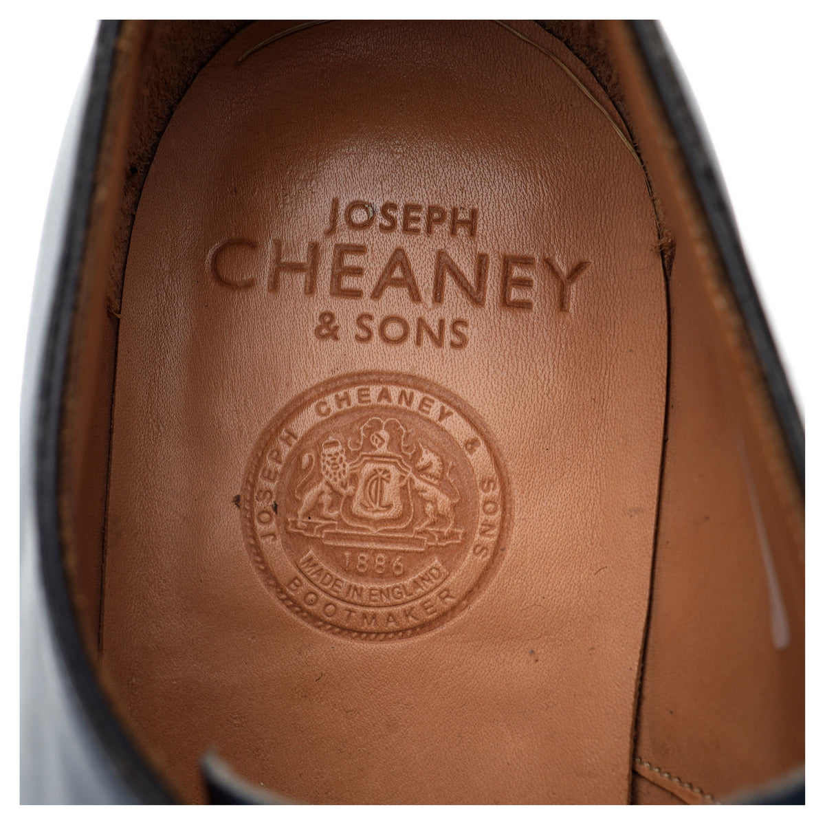 &#39;Berkeley II&#39; Blue Leather Wholecut Oxford UK 11 F