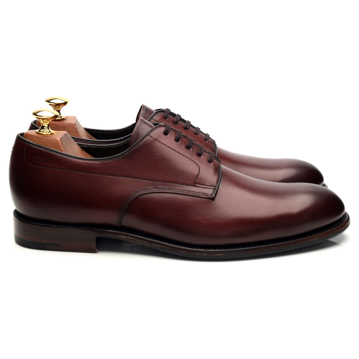 Design &#39;Stubbs&#39; Burgundy Leather Derby UK 9 F