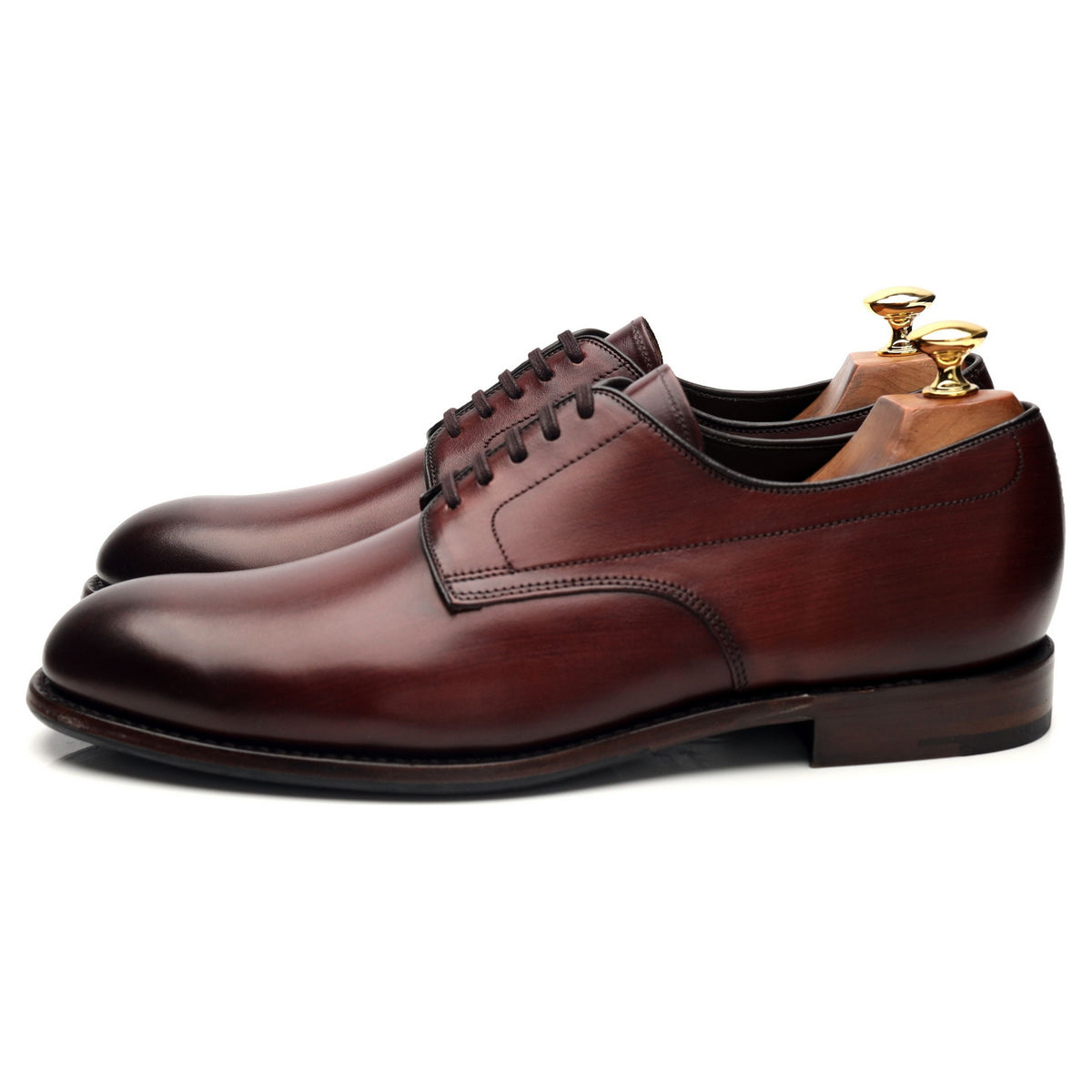 Design &#39;Stubbs&#39; Burgundy Leather Derby UK 9 F