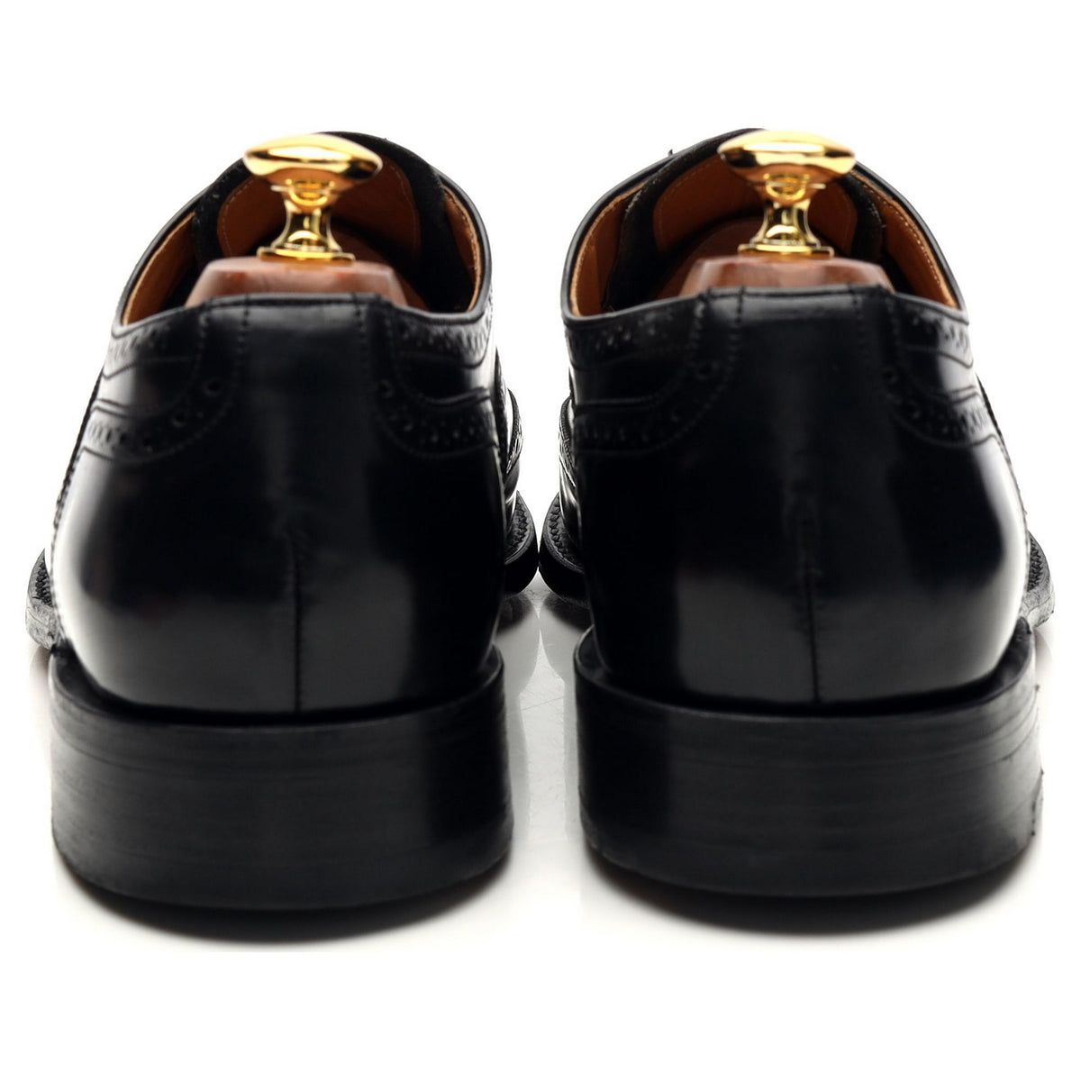 Black Leather Oxford Brogues UK 10.5 E
