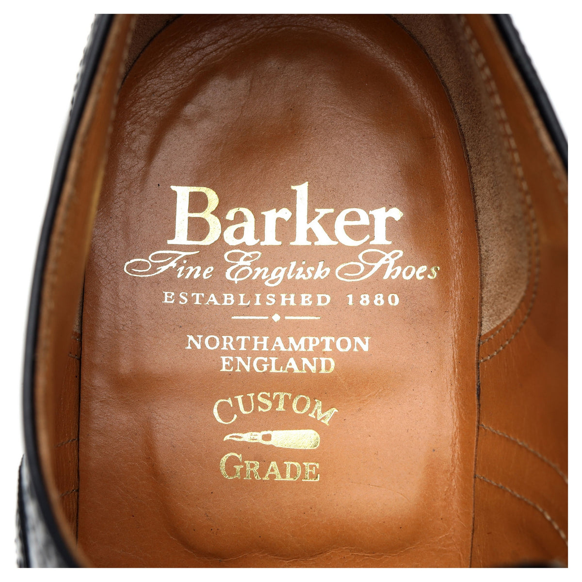 Black Leather Oxford Brogues UK 10.5 E