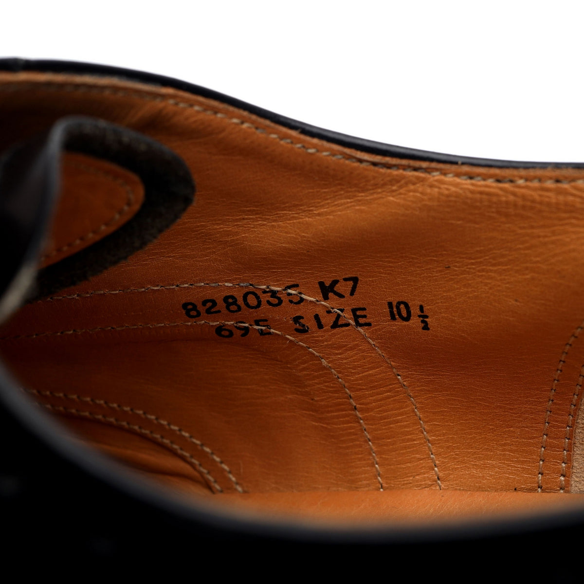 Black Leather Oxford Brogues UK 10.5 E
