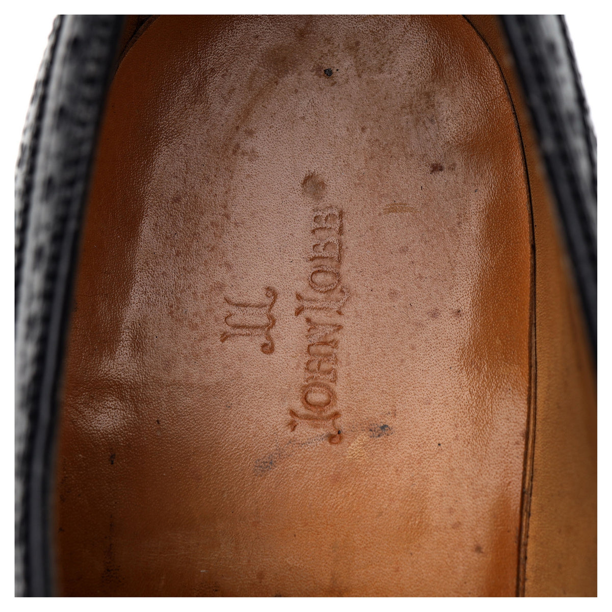 &#39;Darby&#39; Black Leather Derby Brogues UK 10 E
