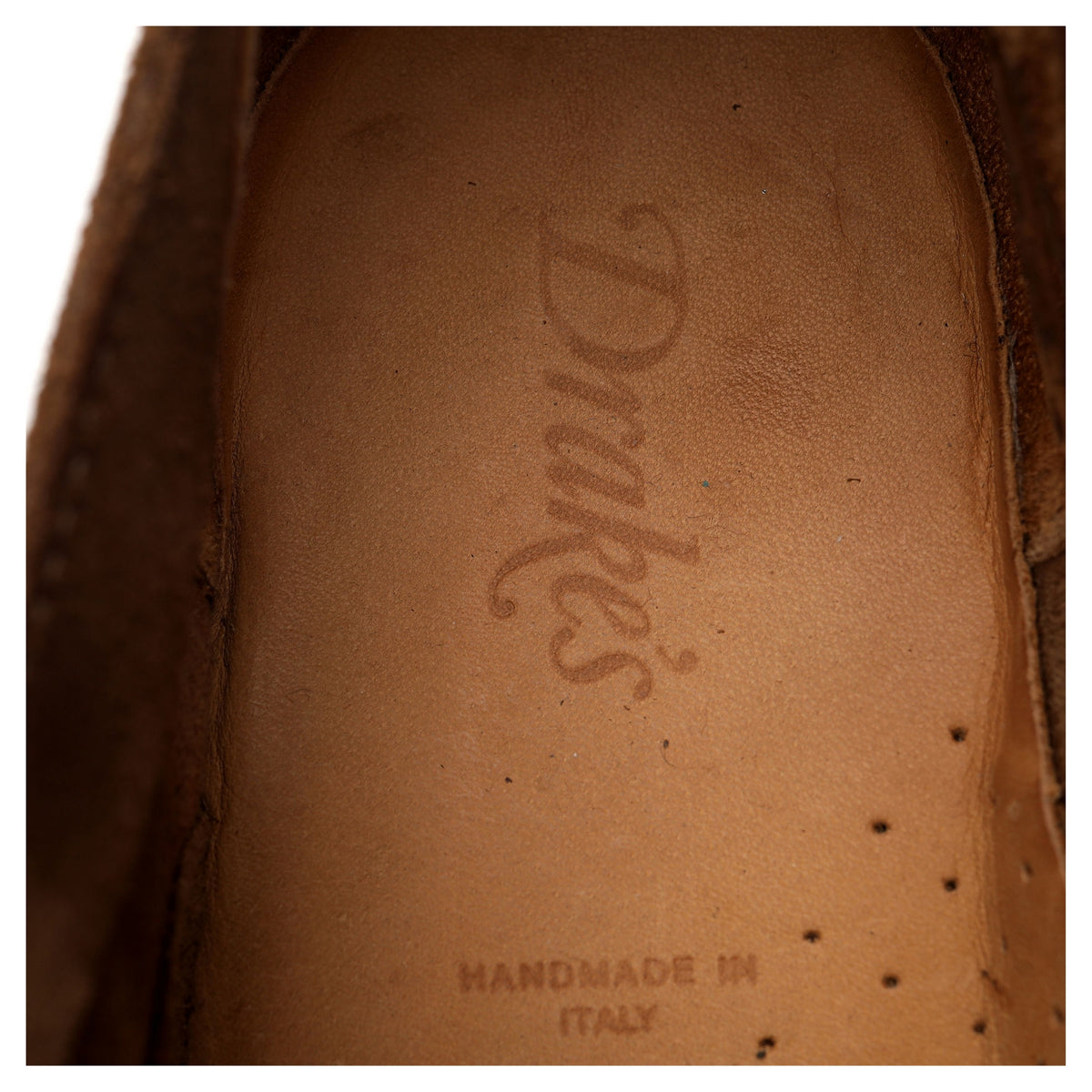 &#39;Chard&#39; Snuff Brown Suede Apron Derby UK 8