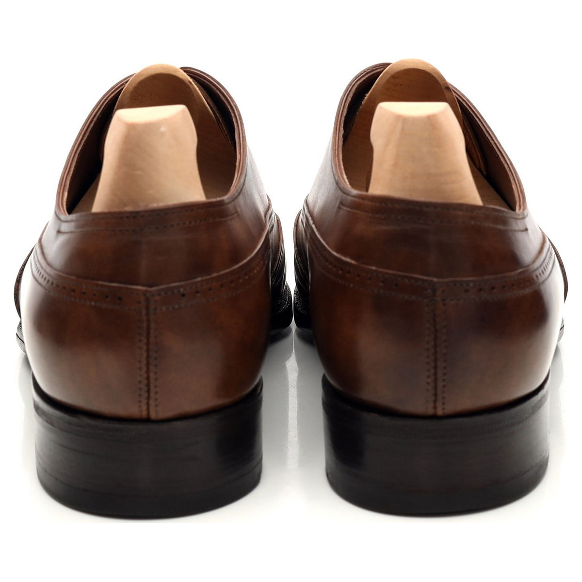 &#39;Cavendish&#39; Brown Museum Leather Oxford Brogues UK 8 E