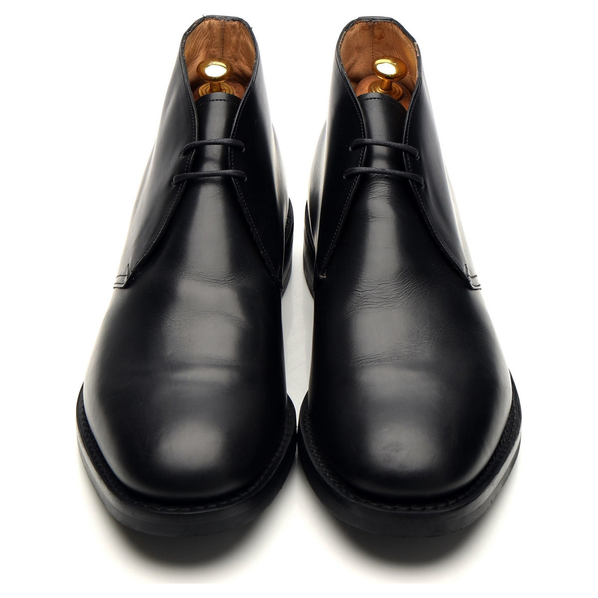 &#39;Ryder 3&#39; Black Leather Chukka Boots UK 10 F