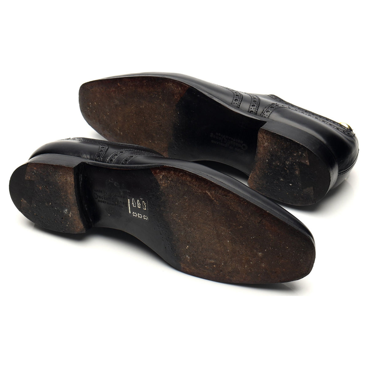 &#39;Clifford&#39; Black Leather Oxford Brogues UK 7.5 E