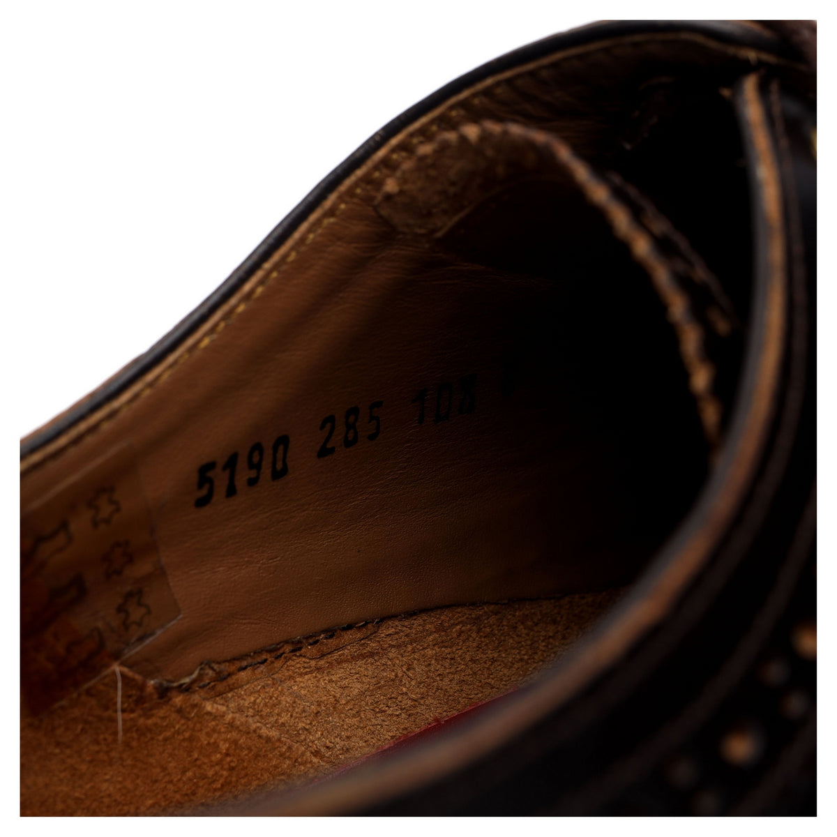 &#39;Sid&#39; Dark Brown Leather Derby Brogues UK 10.5 G