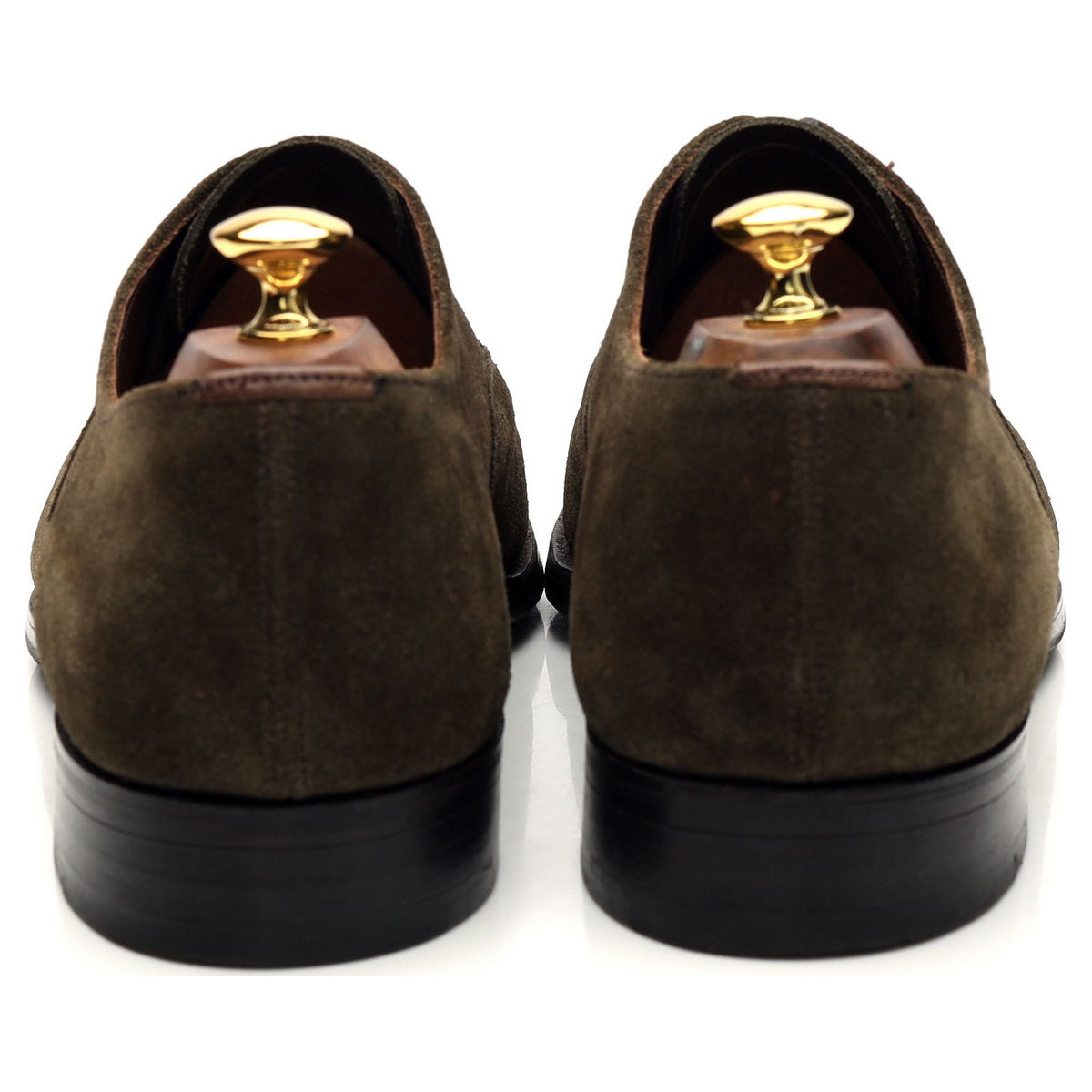 Dark Green Suede Oxford UK 10 F