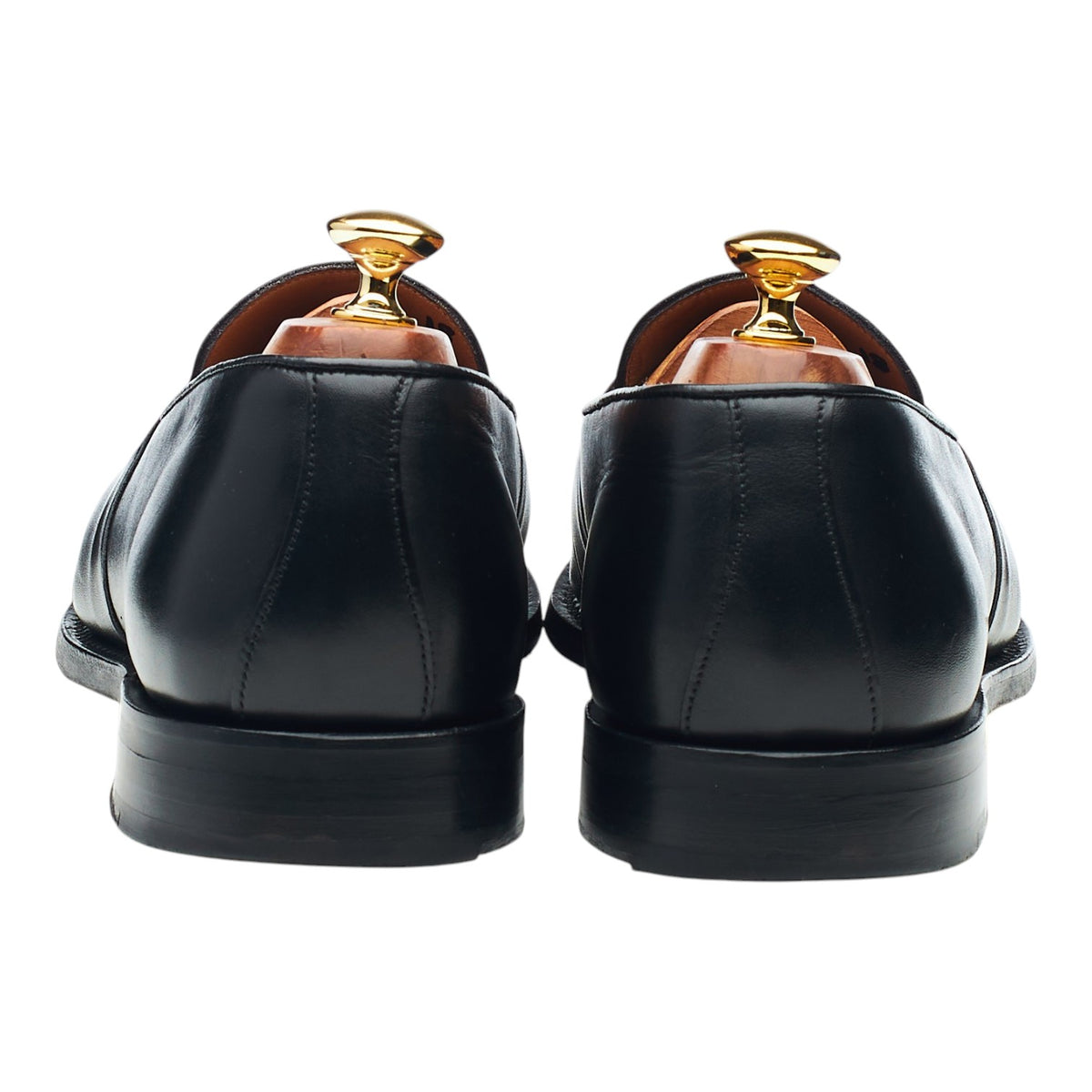 'Gracechurch' Black Leather Loafers UK 10 F