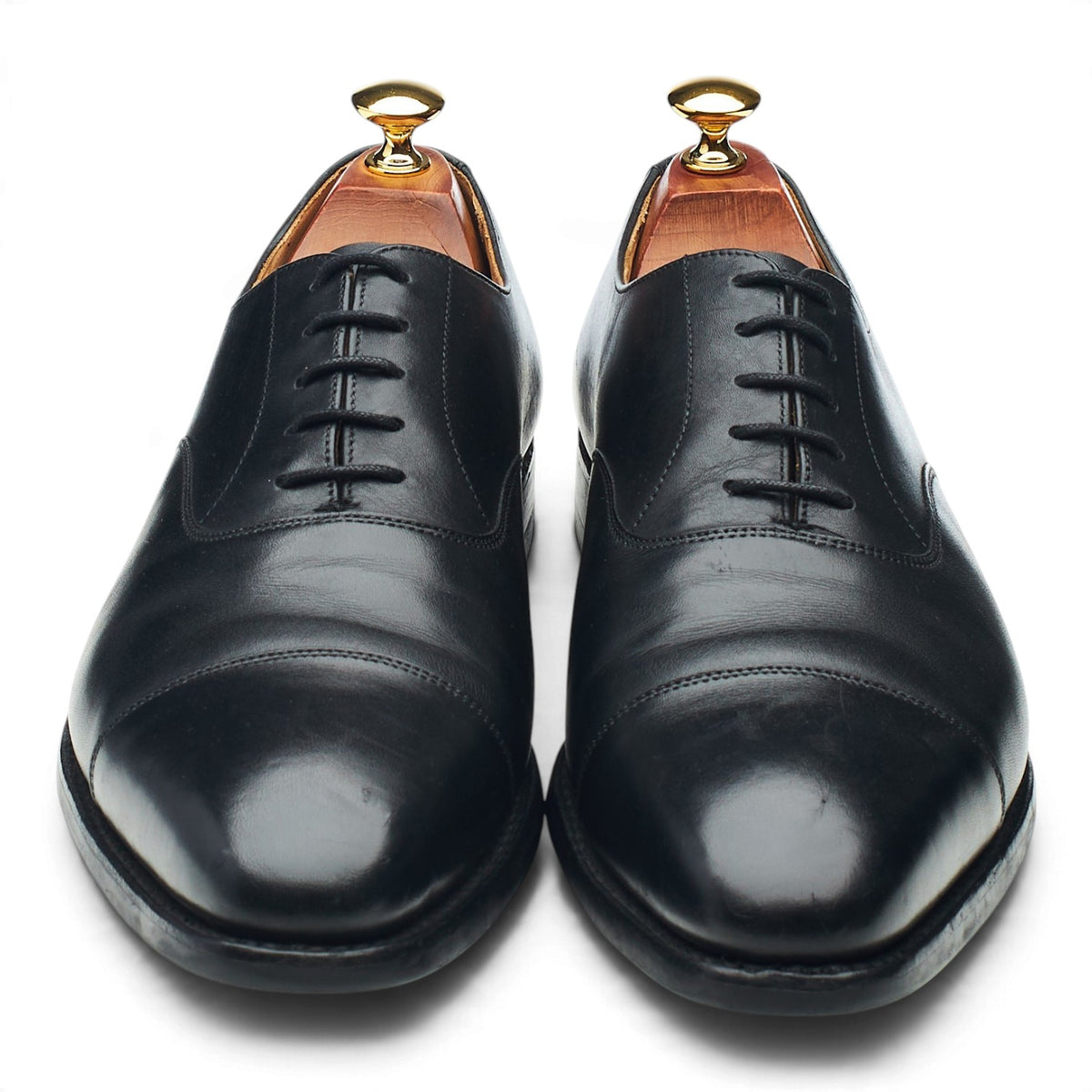 'Hallam' Black Leather Oxford UK 9.5 E