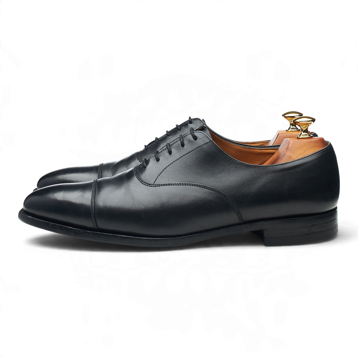 'Hallam' Black Leather Oxford UK 9.5 E