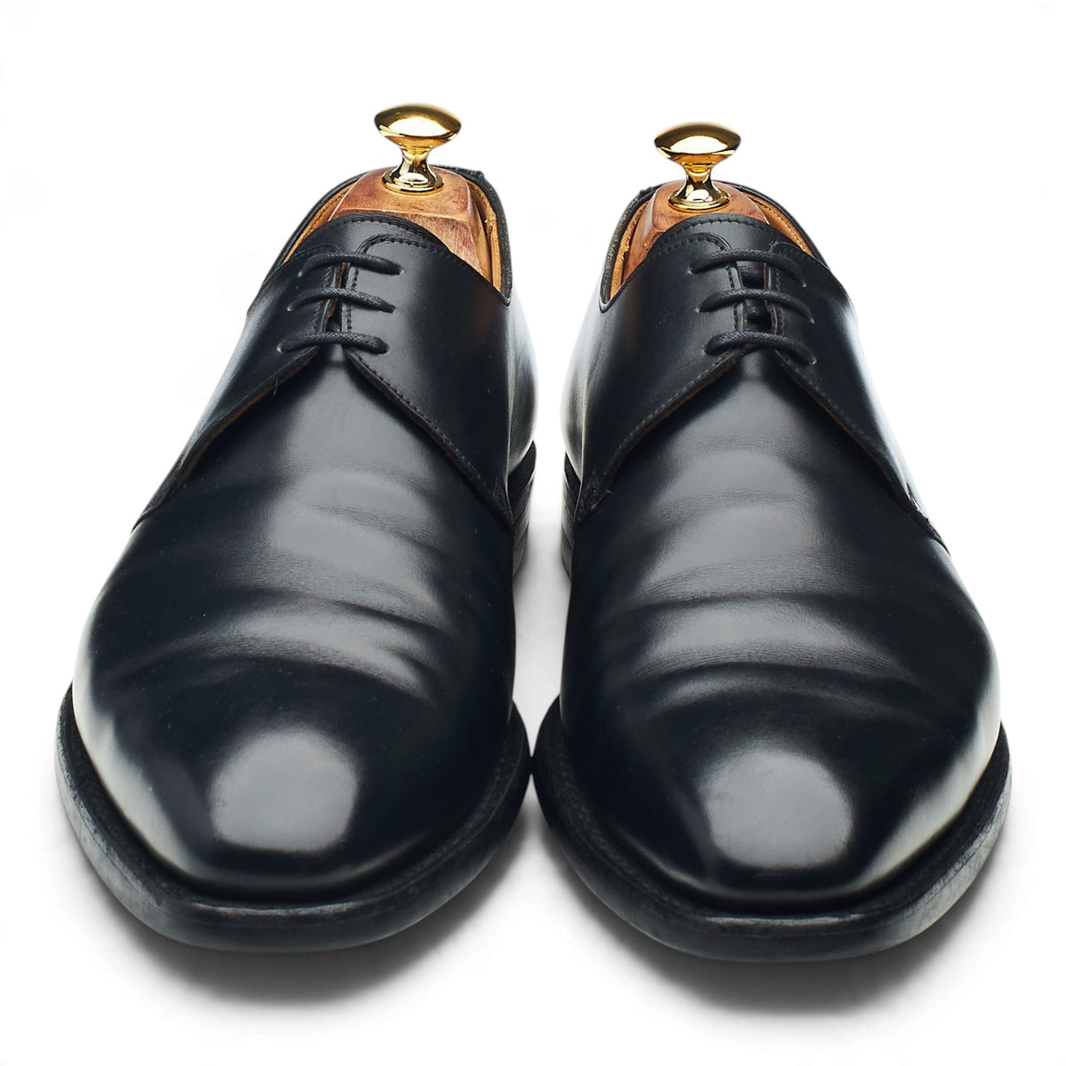 'Highbury' Black Leather Derby UK 9.5 E