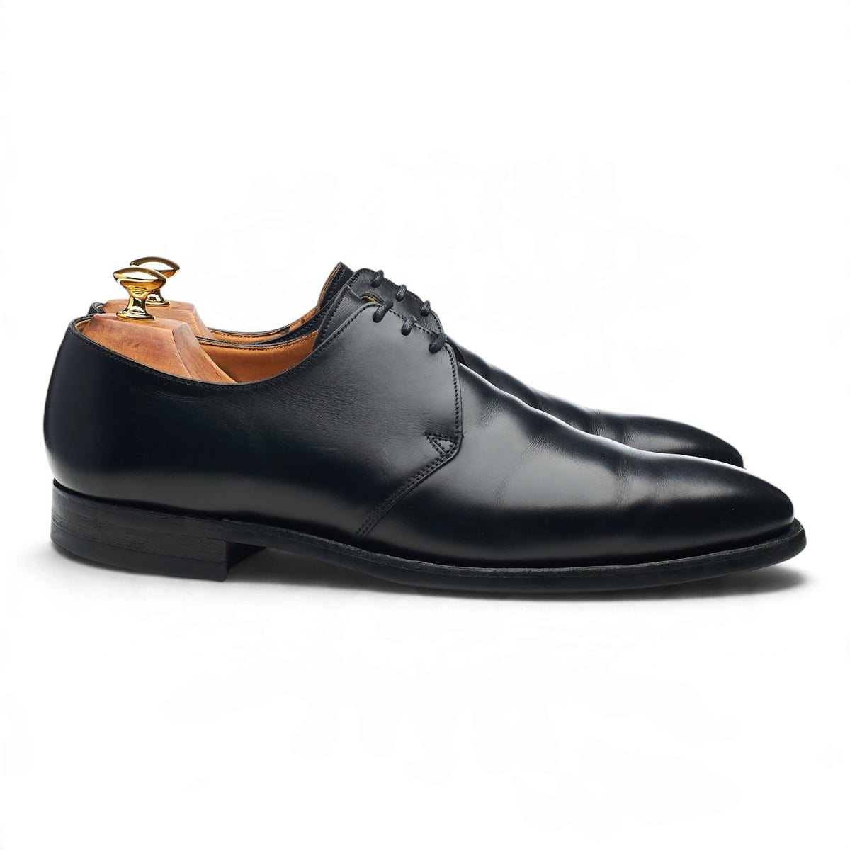 'Highbury' Black Leather Derby UK 9.5 E