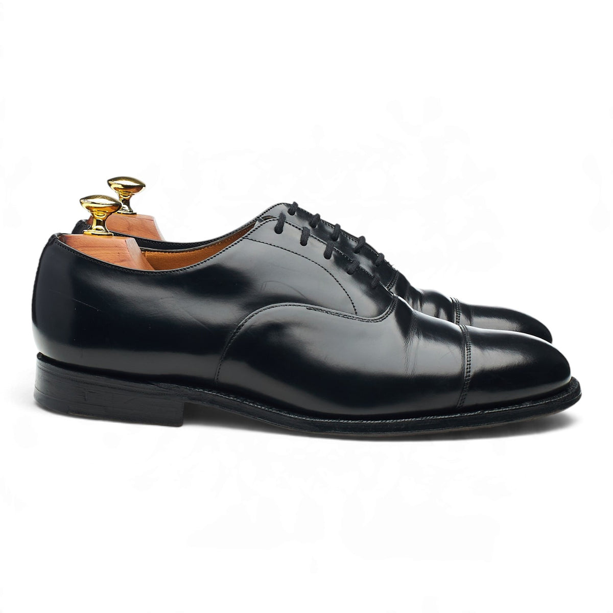 'Consul' Black Leather Oxford UK 7.5 G