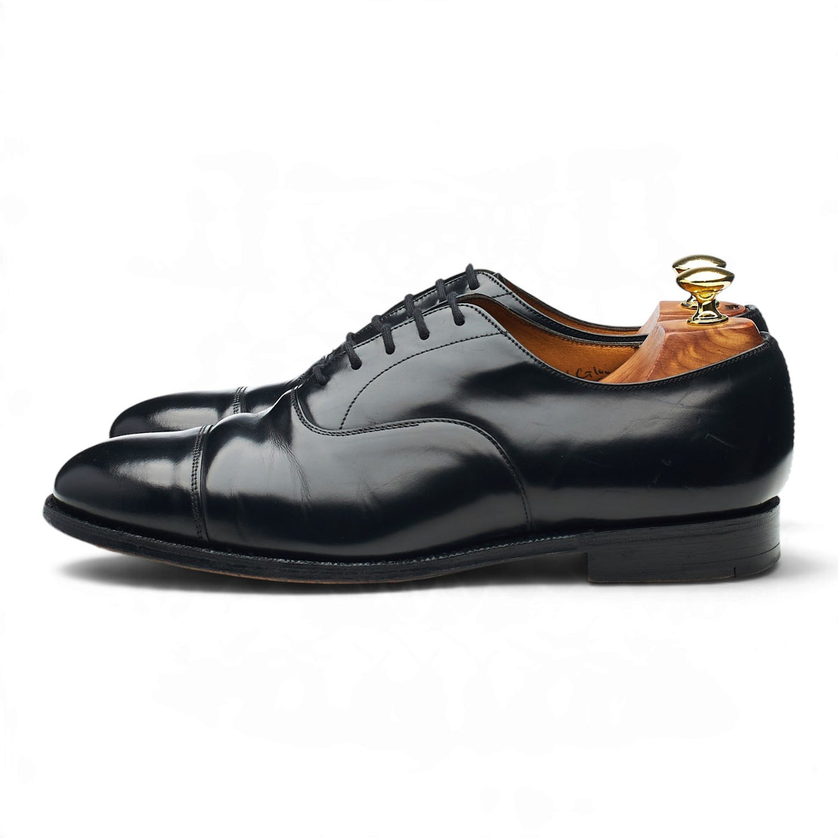 'Consul' Black Leather Oxford UK 7.5 G